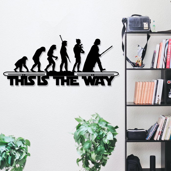 Wallity Evrim Escultura de Pared de Metal Negro